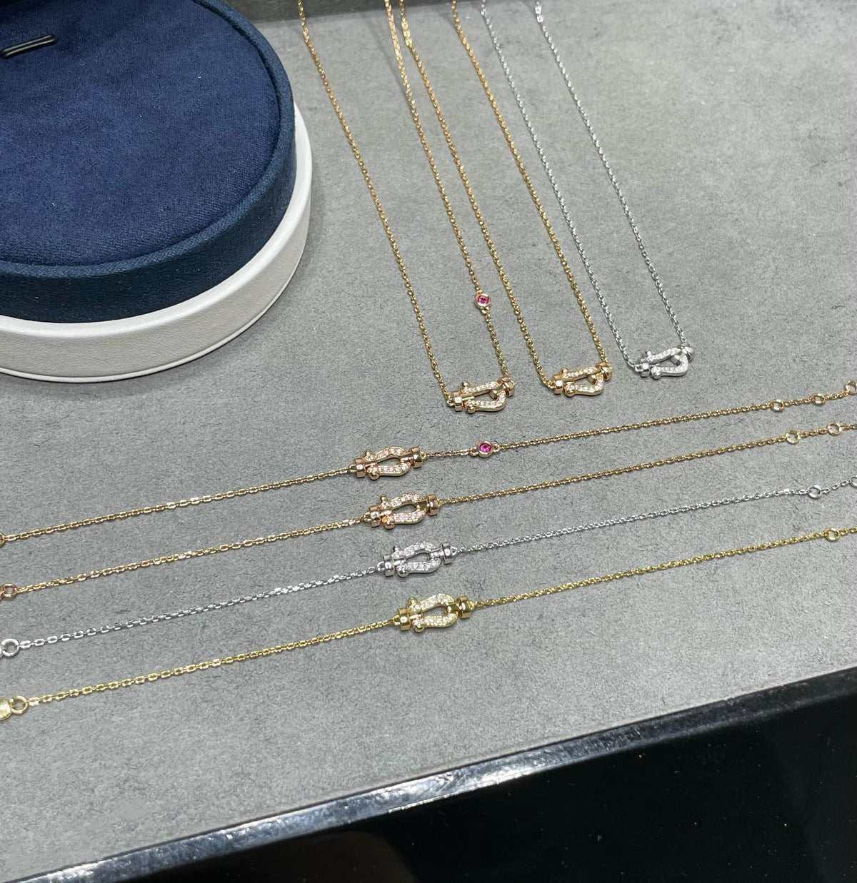 [Sophire Jewelry ]FORCE 10 DIAMOND PINK GOLD NECKLACE