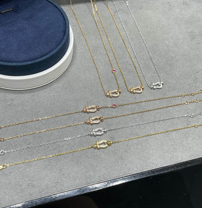 [Sophire Jewelry ]FORCE 10 DIAMOND PINK GOLD NECKLACE