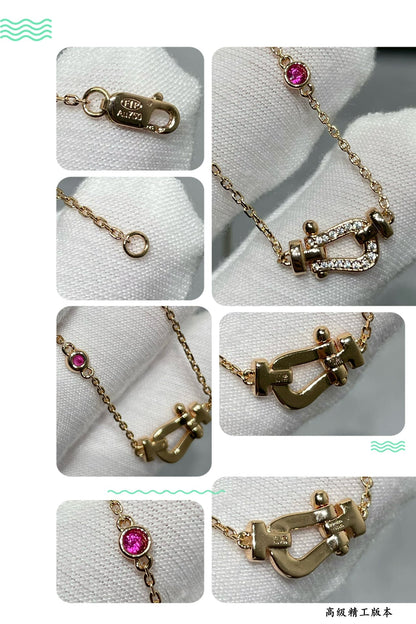 [Sophire Jewelry ]FORCE 10 DIAMOND PINK GOLD NECKLACE