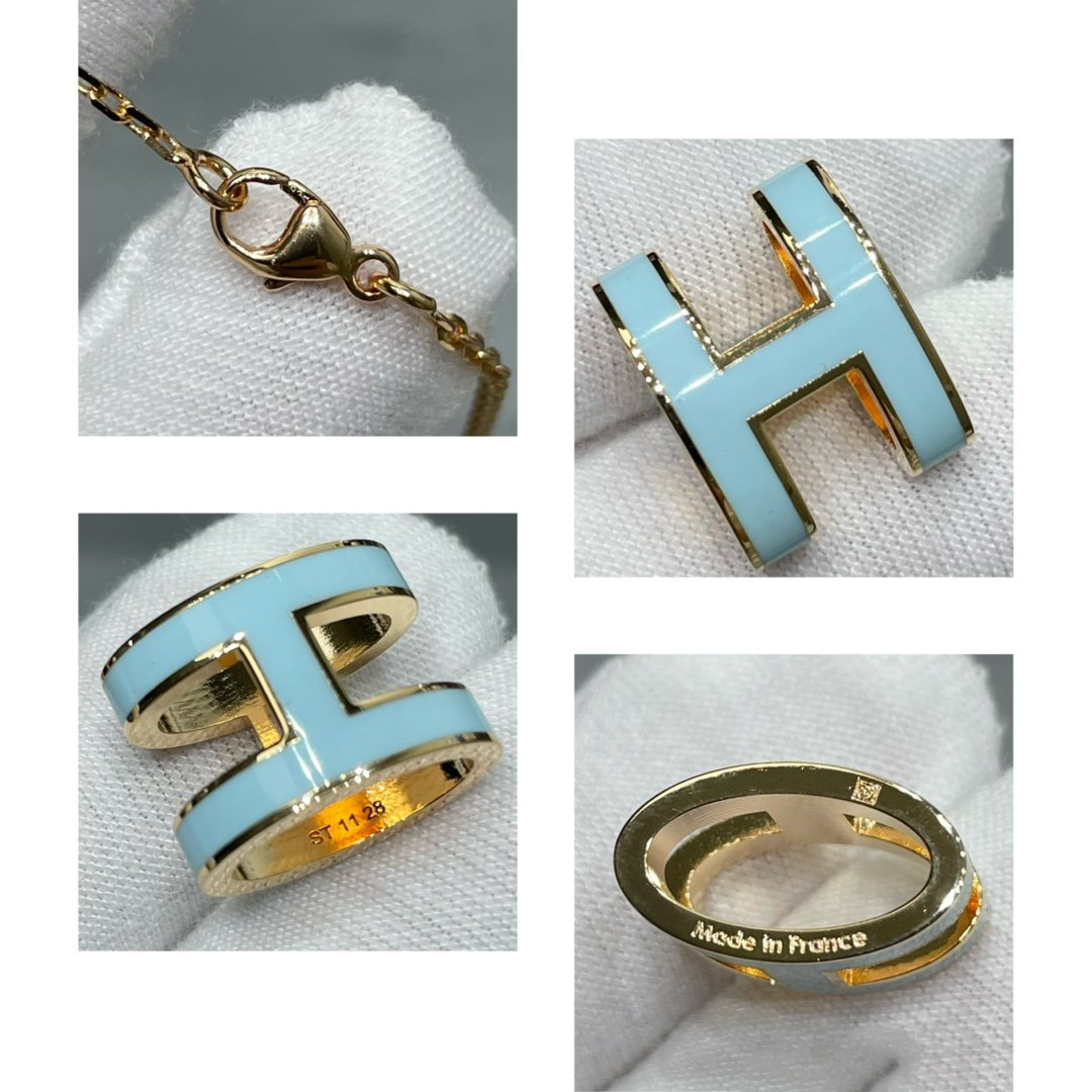[Sophire Jewelry ]POP H SKY BLUE NECKLACE