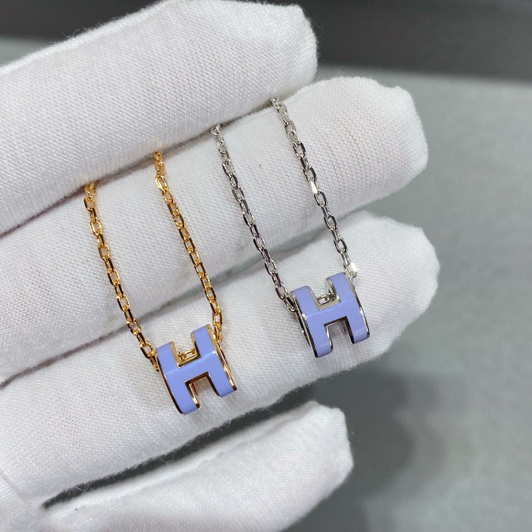 [Sophire Jewelry ]MINI POP H NECKLACE