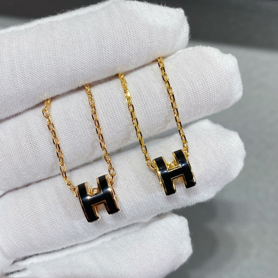 [Sophire Jewelry ]MINI POP H NECKLACE