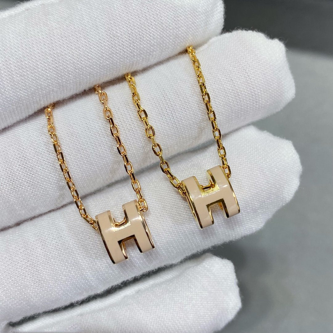 [Sophire Jewelry ]MINI POP H NECKLACE