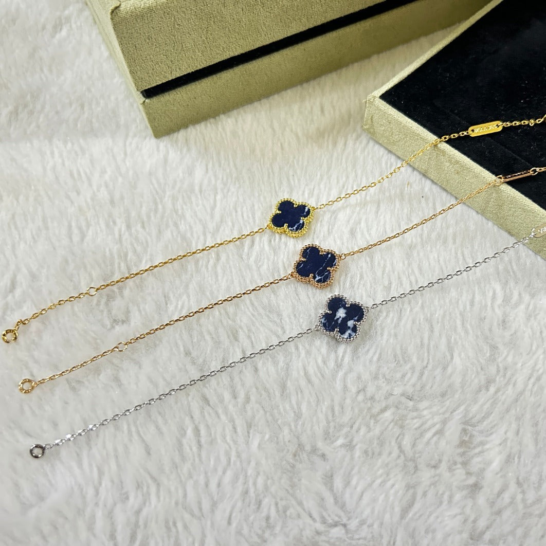 [Sophire Jewelry ]CLOVER 1 MOTIF PIETERSITE BRACELET