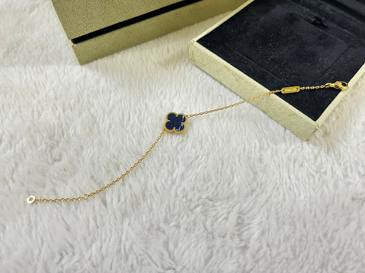 [Sophire Jewelry ]CLOVER 1 MOTIF PIETERSITE BRACELET