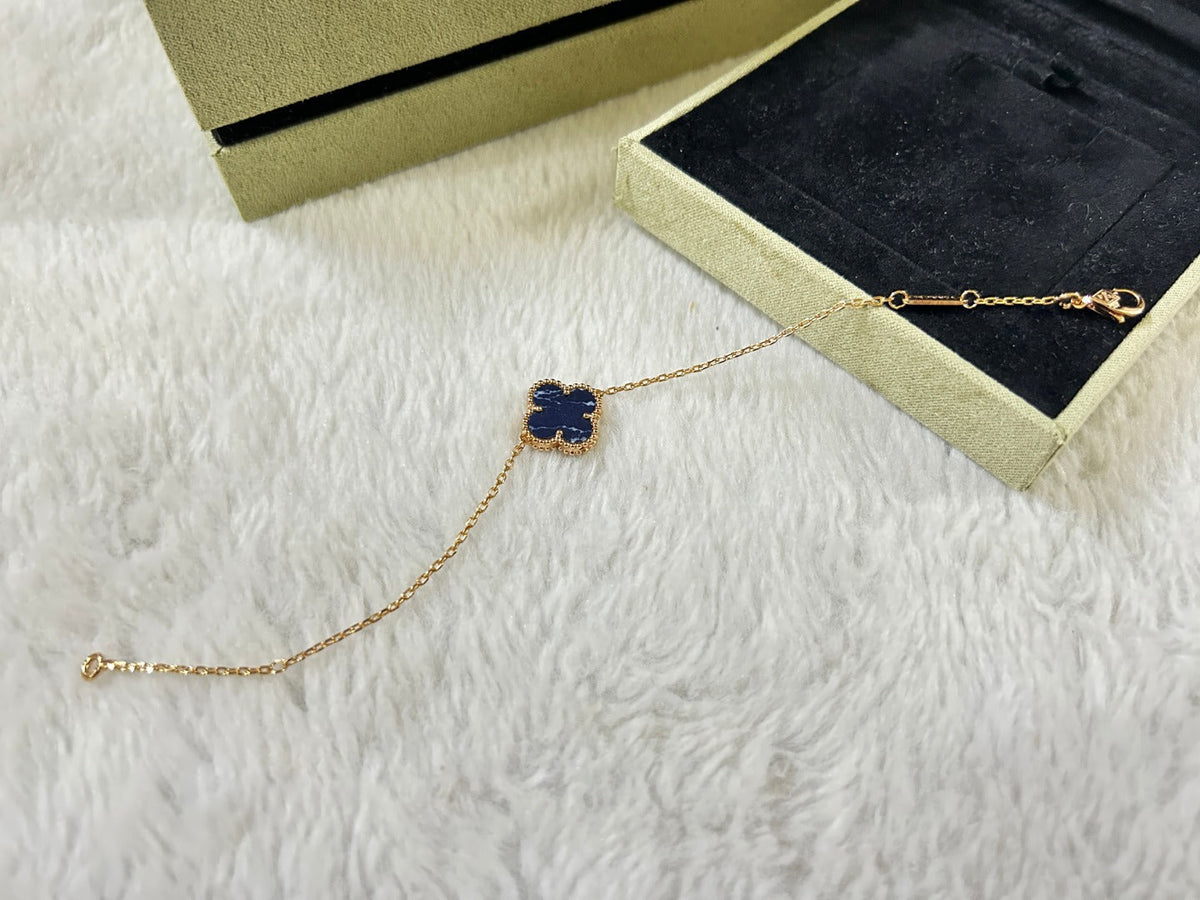 [Sophire Jewelry ]CLOVER 1 MOTIF PIETERSITE BRACELET