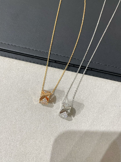 [Sophire Jewelry ]LIENS EVIDENCE DIAMOND PAVED NECKLACE