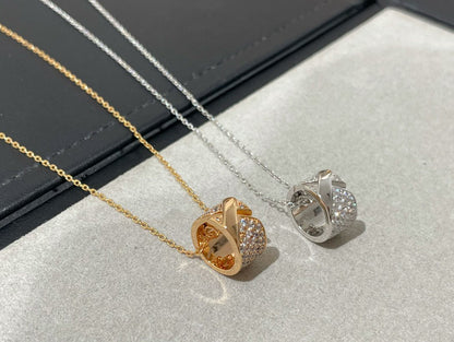 [Sophire Jewelry ]LIENS EVIDENCE DIAMOND PAVED NECKLACE