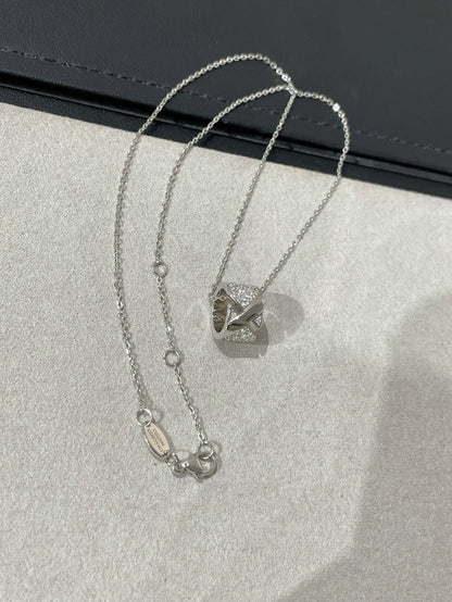 [Sophire Jewelry ]LIENS EVIDENCE DIAMOND PAVED NECKLACE
