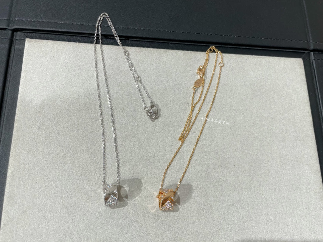 [Sophire Jewelry ]LIENS EVIDENCE DIAMOND PAVED NECKLACE