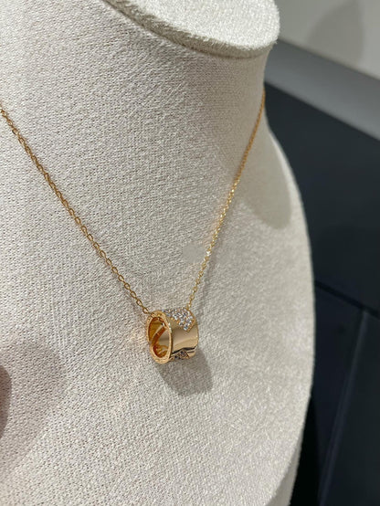 [Sophire Jewelry ]LIENS EVIDENCE DIAMOND PAVED NECKLACE
