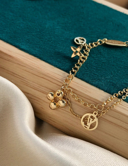 [Sophire Jewelry ]BLOOMING PINK GOLD MOP BRACELET