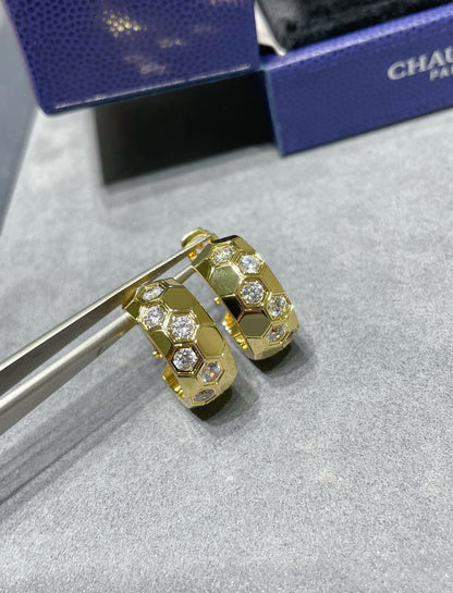 [Sophire Jewelry ]BEE LOVE DIAMOND HOOP EARRINGS