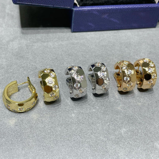 [Sophire]BEE LOVE DIAMOND HOOP EARRINGS
