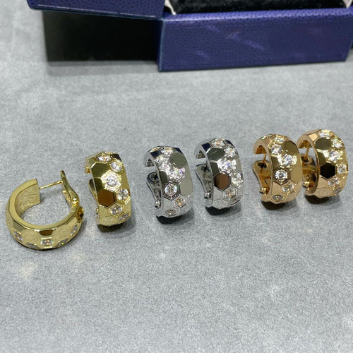 [Sophire Jewelry ]BEE LOVE DIAMOND HOOP EARRINGS