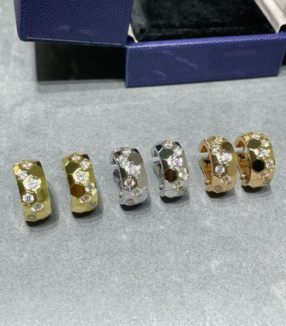 [Sophire Jewelry ]BEE LOVE DIAMOND HOOP EARRINGS