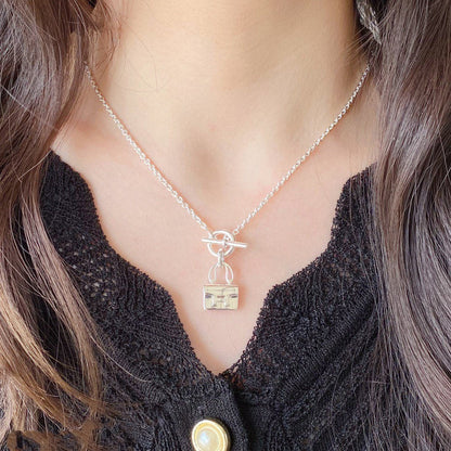 [Sophire Jewelry ]CONSTANCE PEDANT SILVER NECKLACE