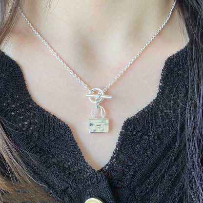 [Sophire Jewelry ]CONSTANCE PEDANT SILVER NECKLACE
