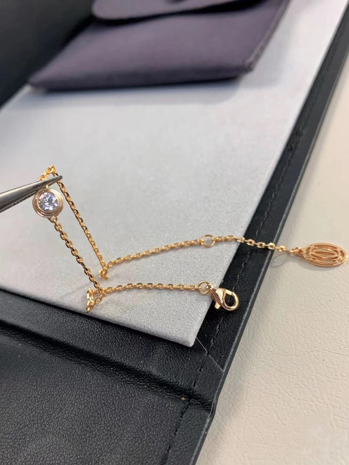 [Sophire Jewelry ]DAMOUR DIAMOND LINK BRACELET