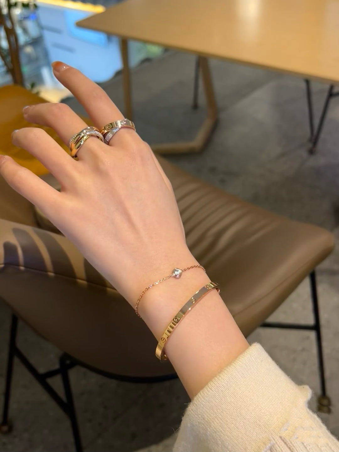 [Sophire Jewelry ]DAMOUR DIAMOND LINK BRACELET