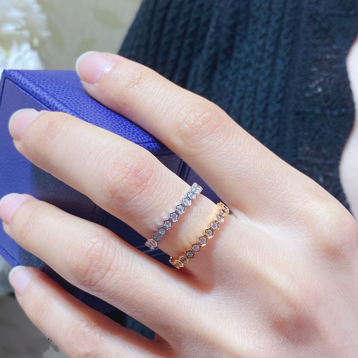 [Sophire Jewelry ]BEE LOVE DIAMOND PAVED SMALL RING