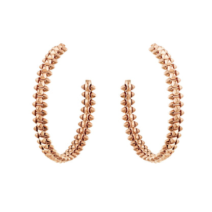 [Sophire Jewelry ]CLASH LARGE HOOP EARRINGS