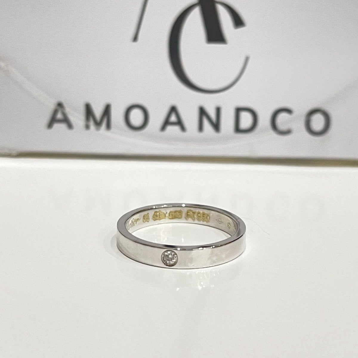 [Sophire Jewelry ]LOVE RING 4MM 1 DIAMOND