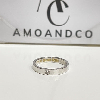 [Sophire Jewelry ]LOVE RING 4MM 1 DIAMOND