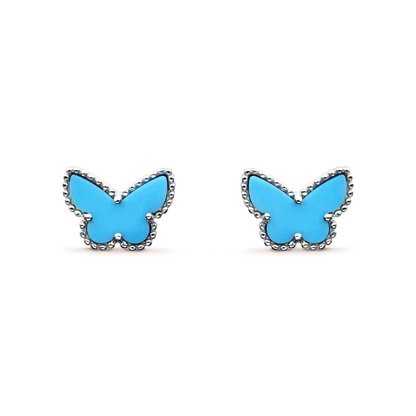 [Sophire Jewelry ]BUTTERFLY TURQUOISE EARRINGS SILVER