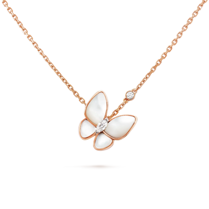[Sophire Jewelry ]BUTTERFLY MOP DIAMOND NECKLACE