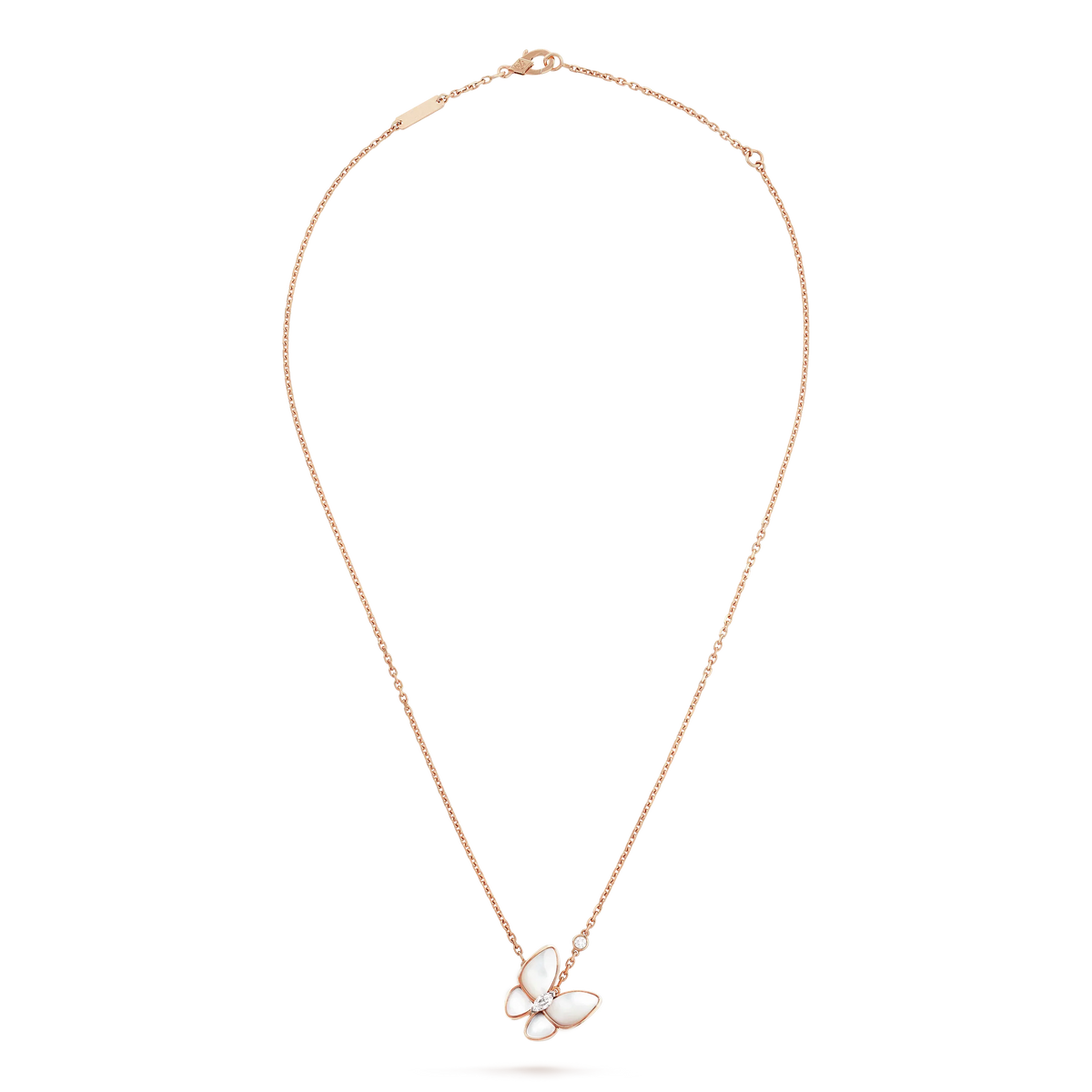 [Sophire Jewelry ]BUTTERFLY MOP DIAMOND NECKLACE
