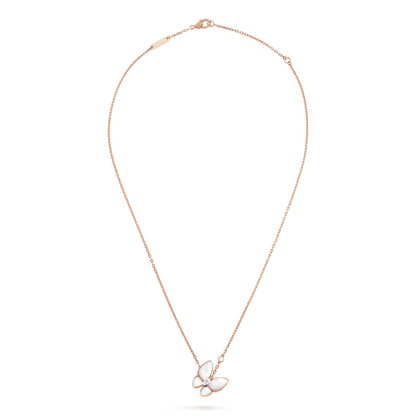 [Sophire Jewelry ]BUTTERFLY MOP DIAMOND NECKLACE