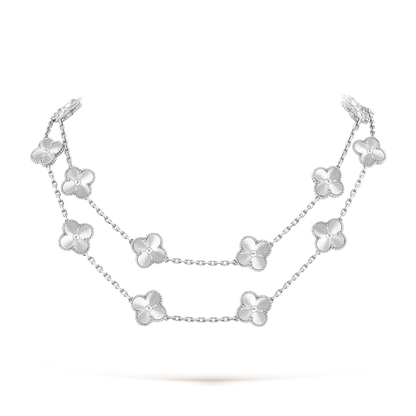 [Sophire Jewelry ]CLOVER 20 MOTIFS  LASER SILVER