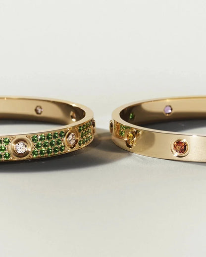 [Sophire Jewelry]CLASSIC 6.1MM LOVE BRACELET 10-DIAMOND FULL PAVÉ