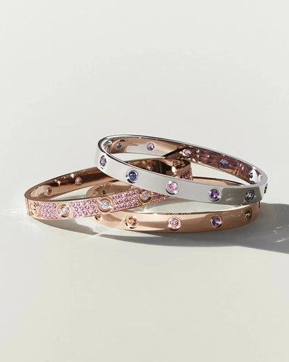 [Sophire Jewelry]CLASSIC 6.1MM LOVE BRACELET 10-DIAMOND FULL PAVÉ