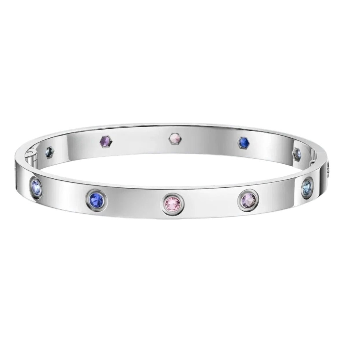 [Sophire Jewelry]CLASSIC 6.1MM LOVE BRACELET 10-DIAMOND MULTICOLOR