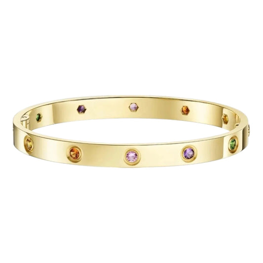 [Sophire]CLASSIC 6.1MM LOVE BRACELET 10-DIAMOND MULTICOLOR