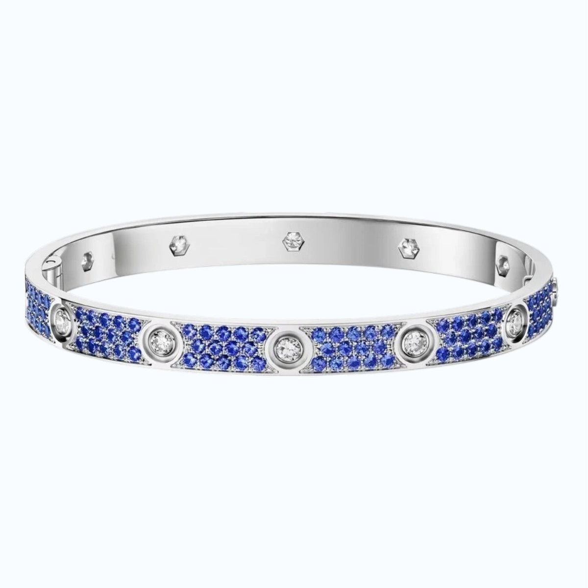 [Sophire Jewelry]CLASSIC 6.1MM LOVE BRACELET 10-DIAMOND FULL PAVÉ