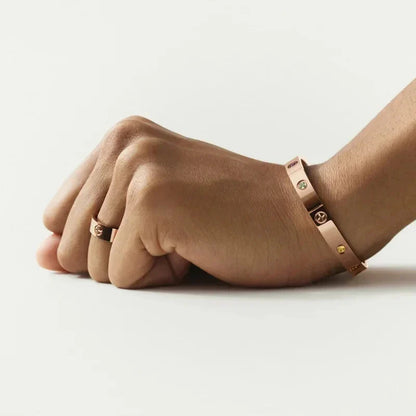 [Sophire Jewelry]CLASSIC 6.1MM LOVE BRACELET 10-DIAMOND MULTICOLOR