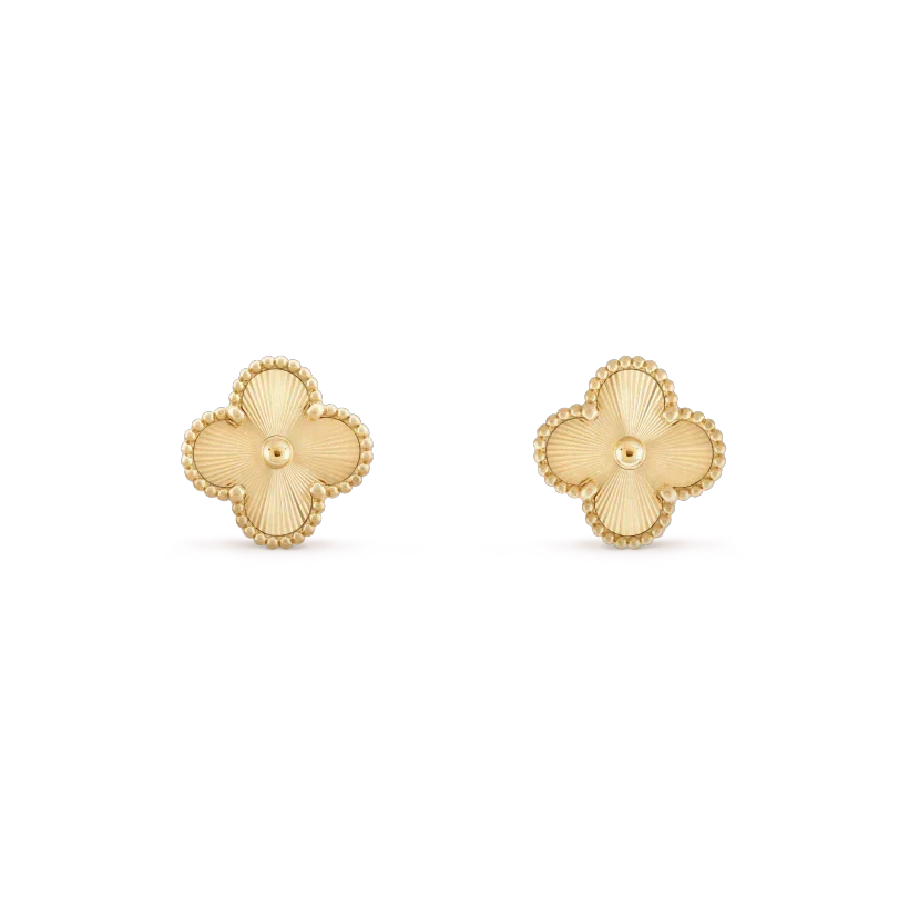 [Sophire Jewelry ]CLOVER MINI 9.5MM LASER EARRINGS