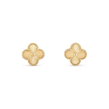 [Sophire Jewelry ]CLOVER MINI 9.5MM LASER EARRINGS