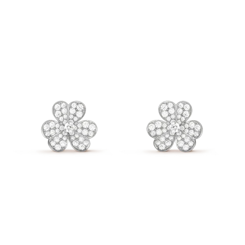 [Sophire Jewelry ]CLOVER COMOS DIAMOND EARRINGS SILVER