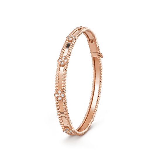 [Sophire Jewelry ]CLOVER BRACELET 4MM DIAMONDS