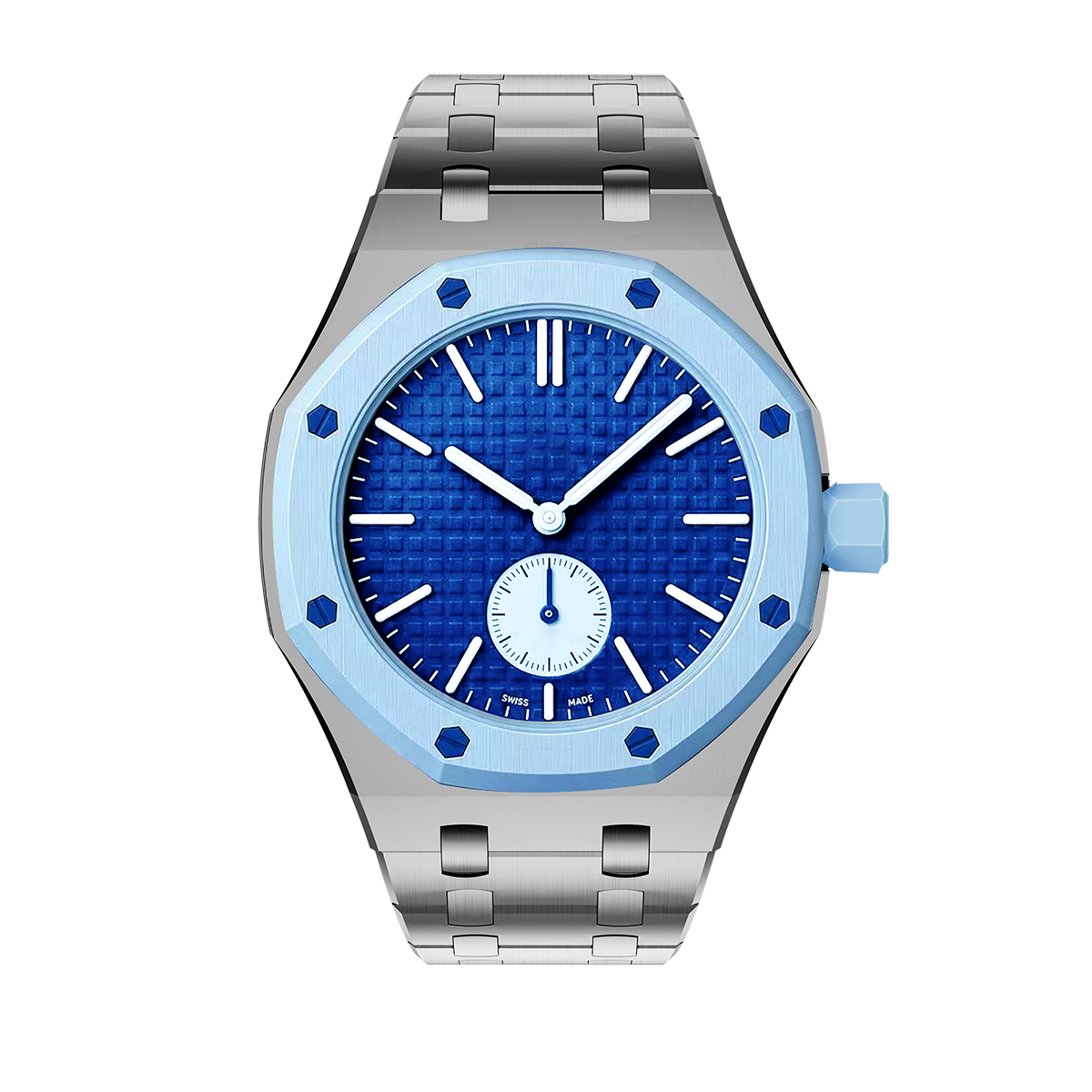[Sophire]OAK POP EXCLUSIVE SILVER STEEL STRAP