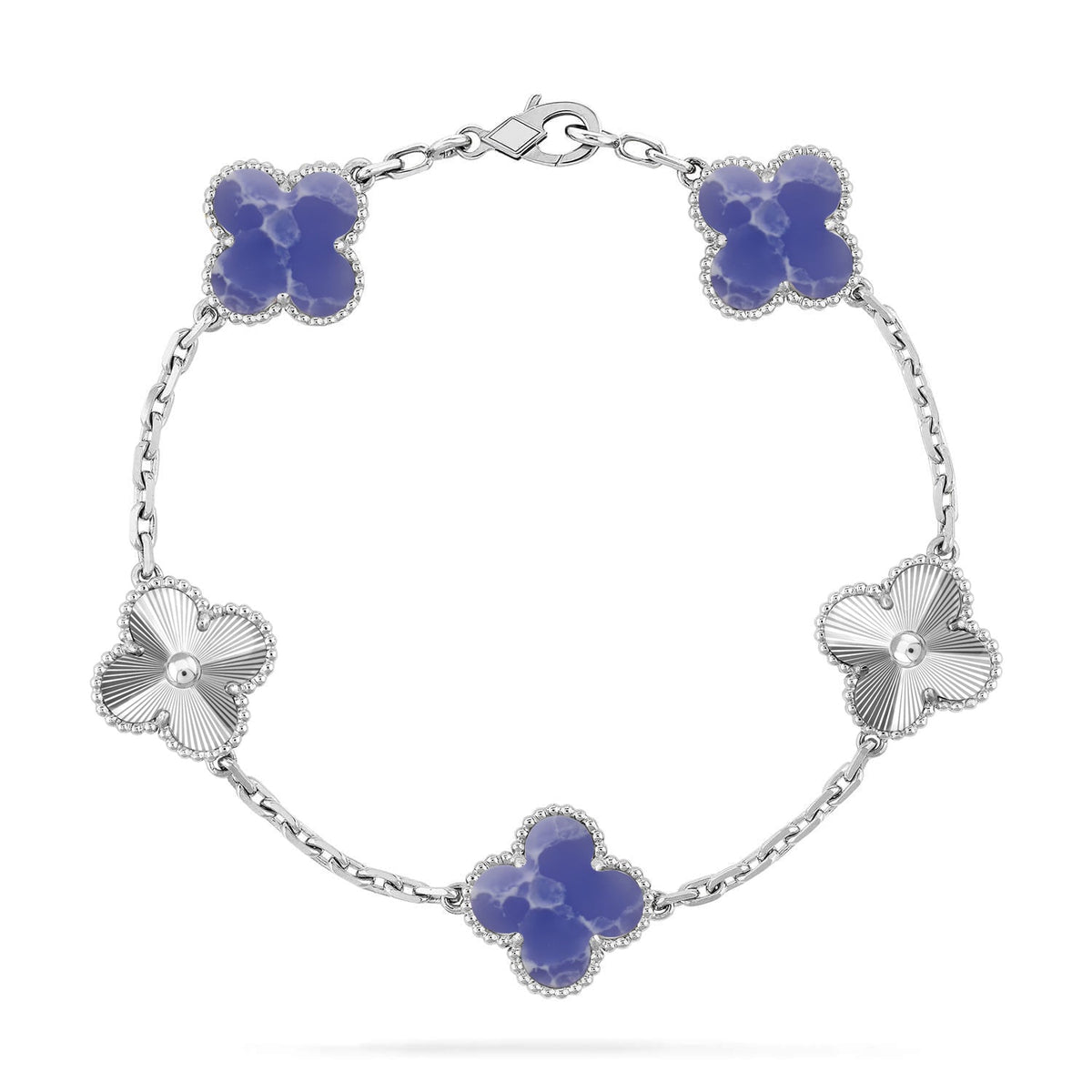 [Sophire Jewelry ]CLOVER 5 MOTIF BLUE VEINS BRACELET COLLECTION