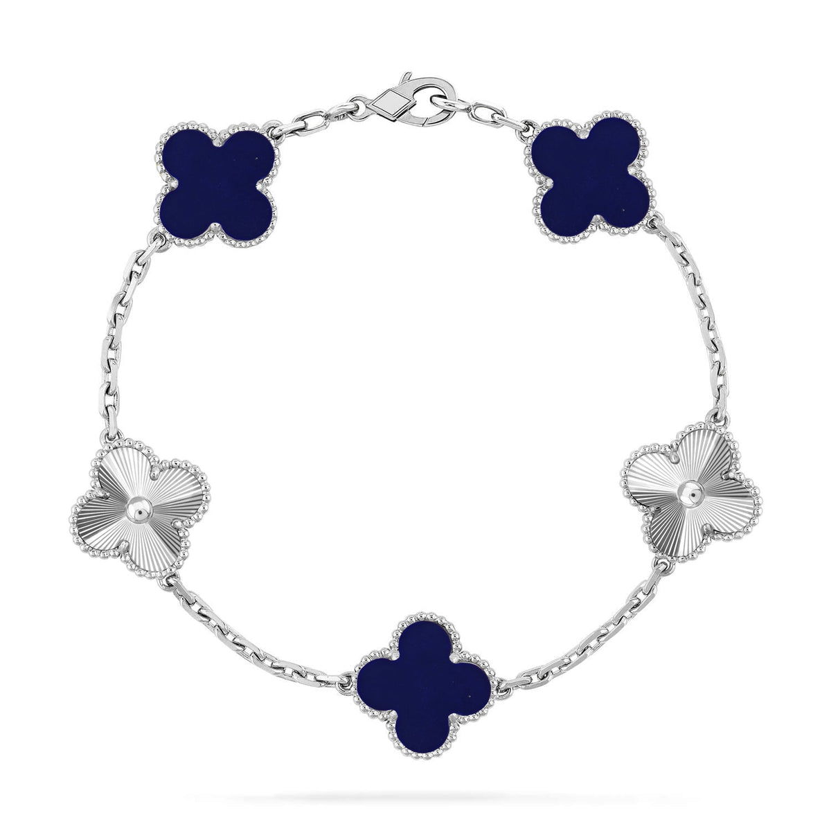 [Sophire Jewelry ]CLOVER 5 MOTIF LAPIS LAZULI BRACELET COLLECTION