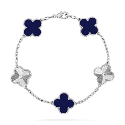 [Sophire Jewelry ]CLOVER 5 MOTIF LAPIS LAZULI BRACELET COLLECTION