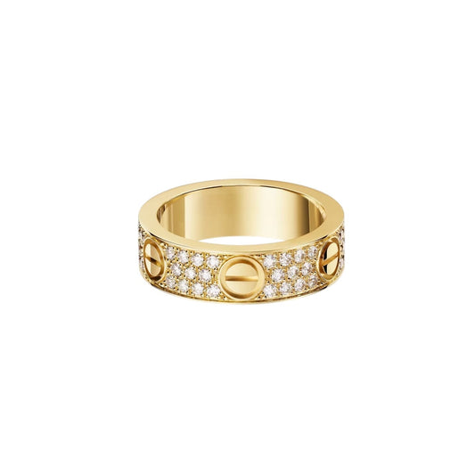 [Sophire]LOVE 5.5MM FULL-PAVÉ DIAMOND RING