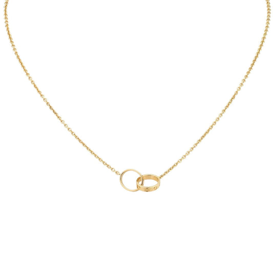 [Sophire]LOVE DOUBLE-RING PENDANT NECKLACE