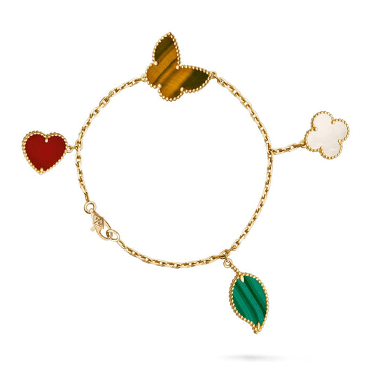 [Sophire]LUCKY NATURE MULTI-CHARM BRACELET